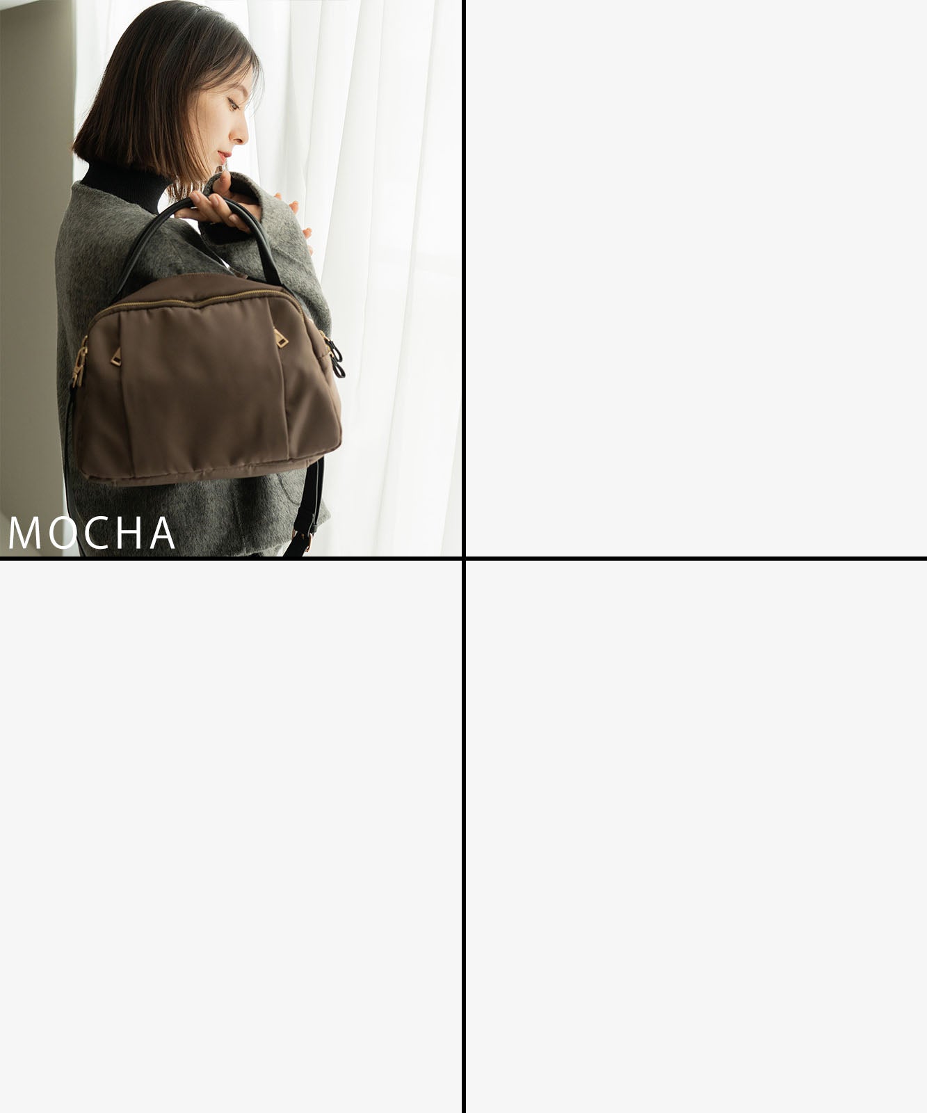 Rename ナイロン 2way ハンドバッグ