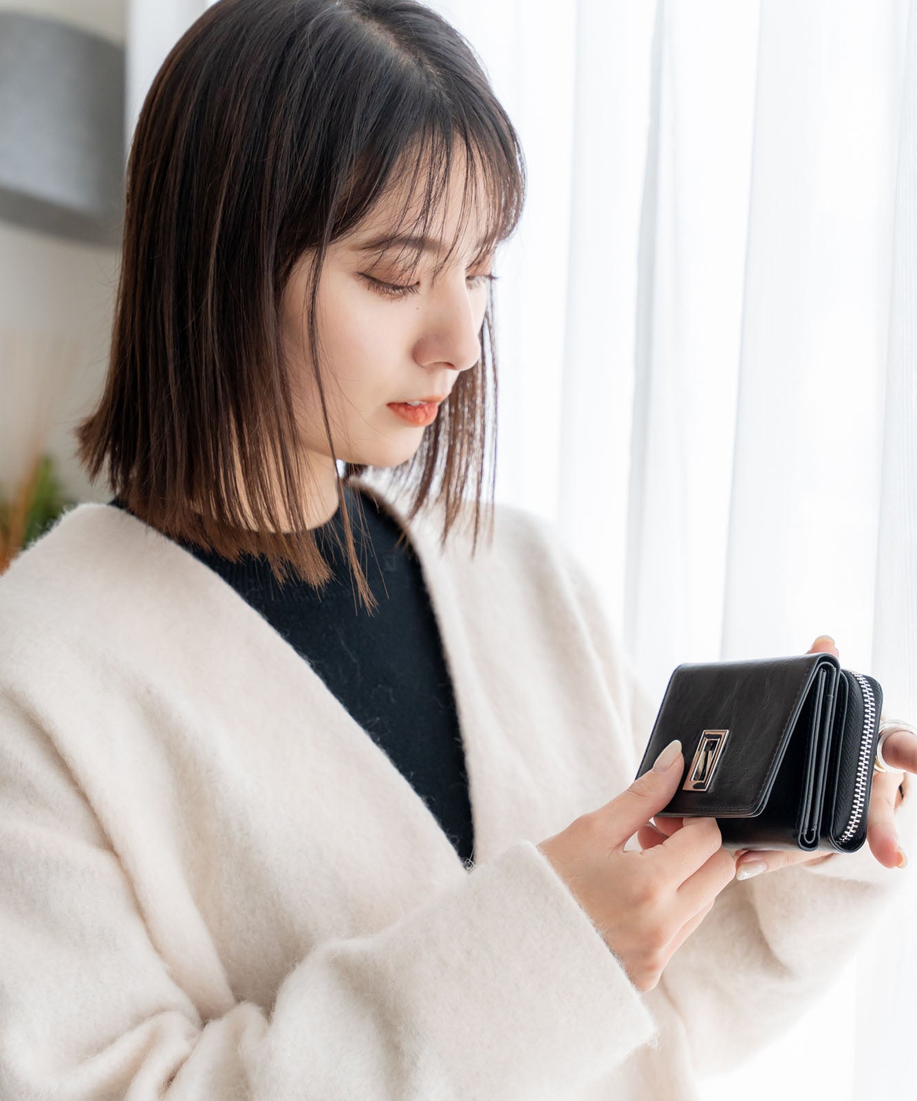 Rename 回転金具 3つ折り財布