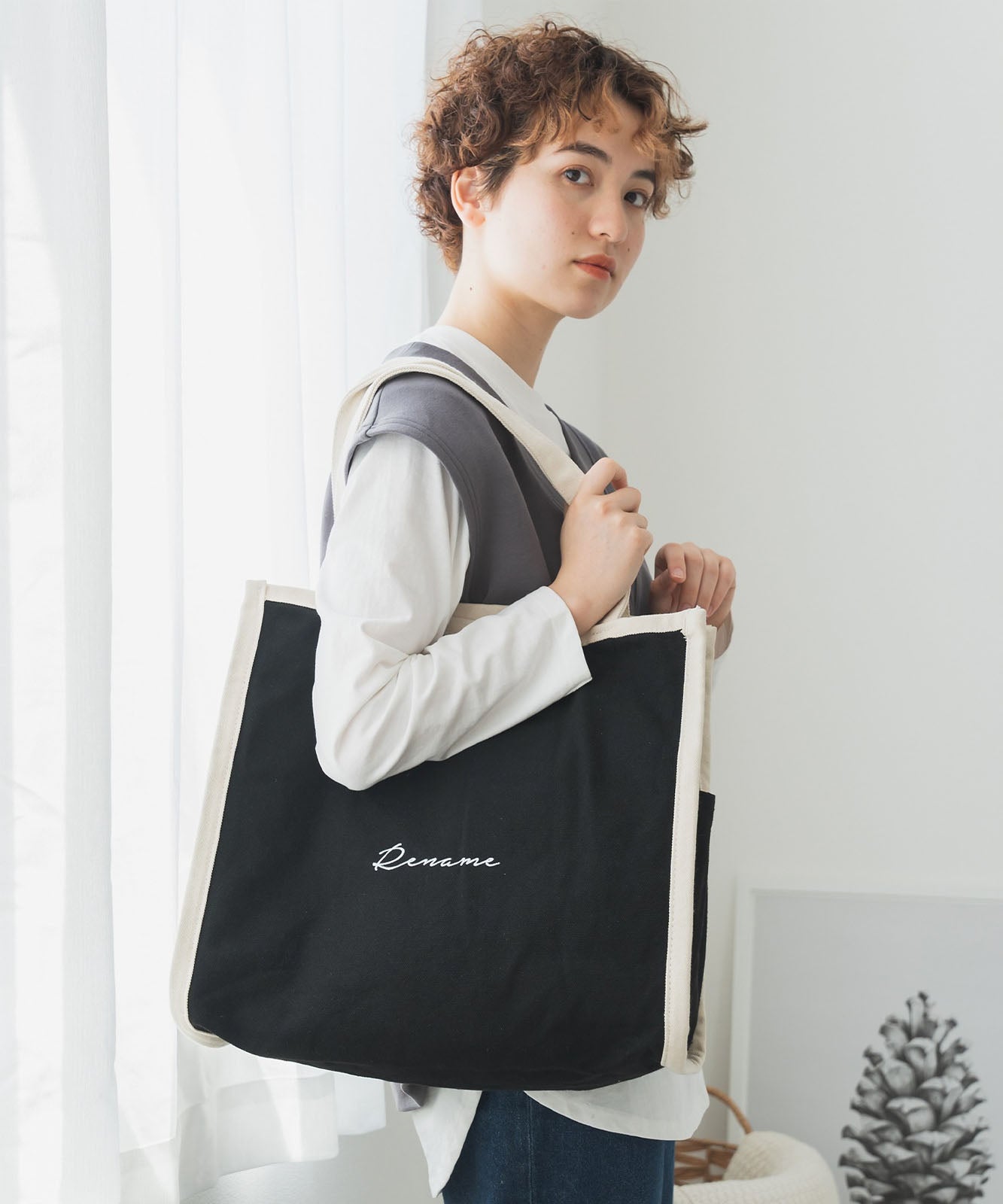 Rename 帆布 BOXトートバッグ