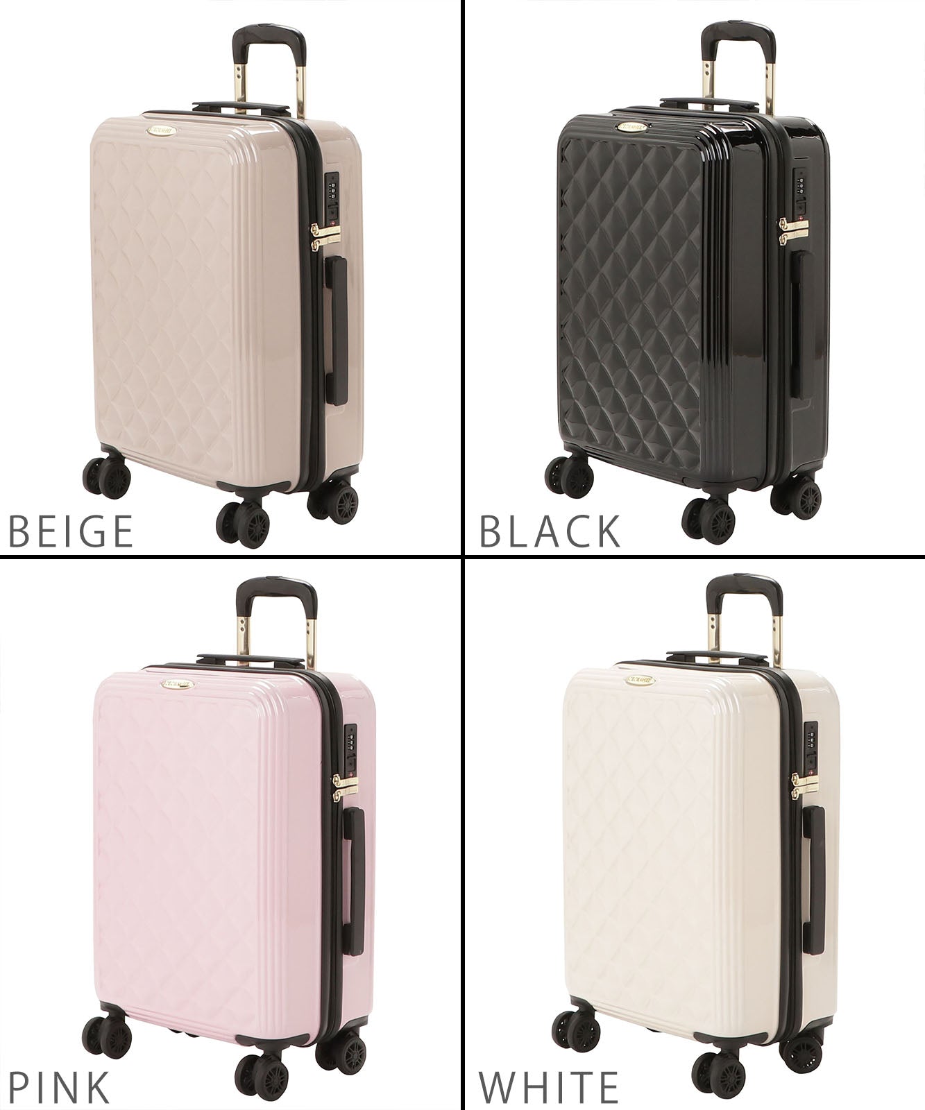 CECIL McBEE セシルマクビー キャリーケース スーツケース Sサイズ 機内持ち込み可能 【オリジナルジャガード トラベルボストンバッグ付き】