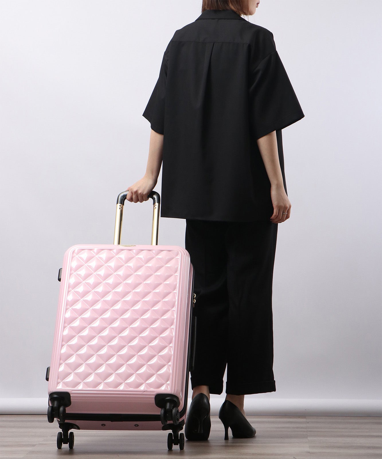 CECIL McBEE セシルマクビー キャリーケース スーツケース Lサイズ 大容量 【オリジナルジャガード トラベルボストンバッグ付き】