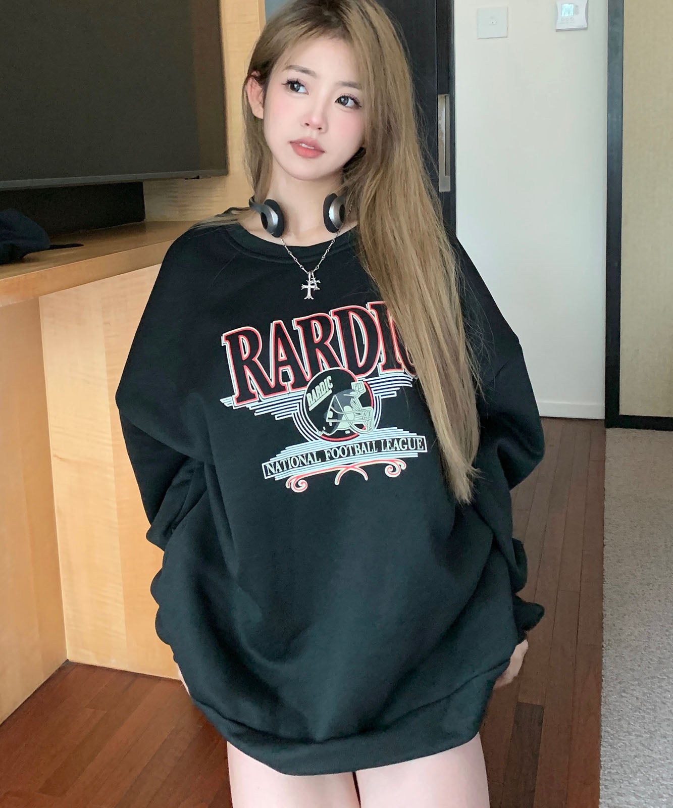 DEVICE select オーバーサイズ アメリカンヴィンテージストリート スウェット トレーナー メンズ レディース 秋服 冬服