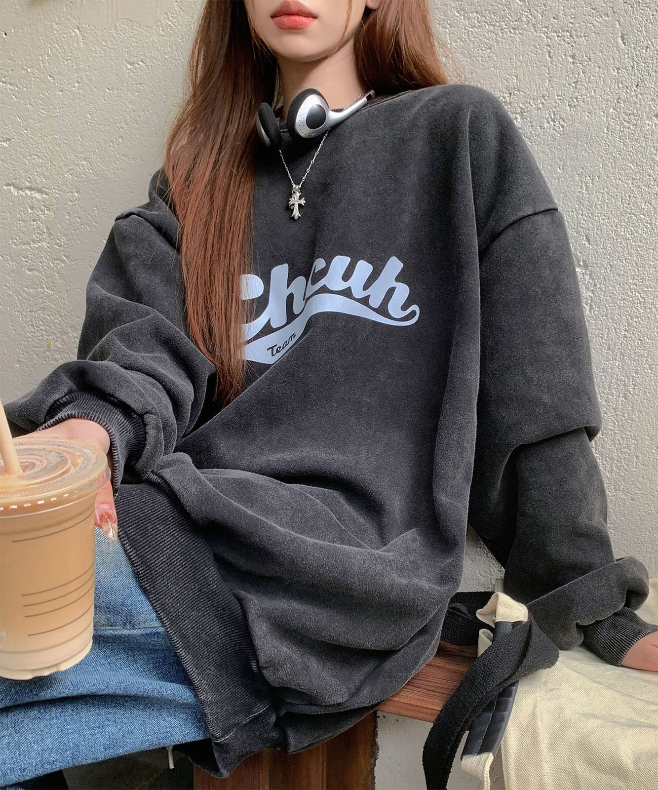 DEVICE select アメリカンヴィンテージ ピグメント 肉厚 スウェット トレーナー メンズ レディース 秋服 冬服