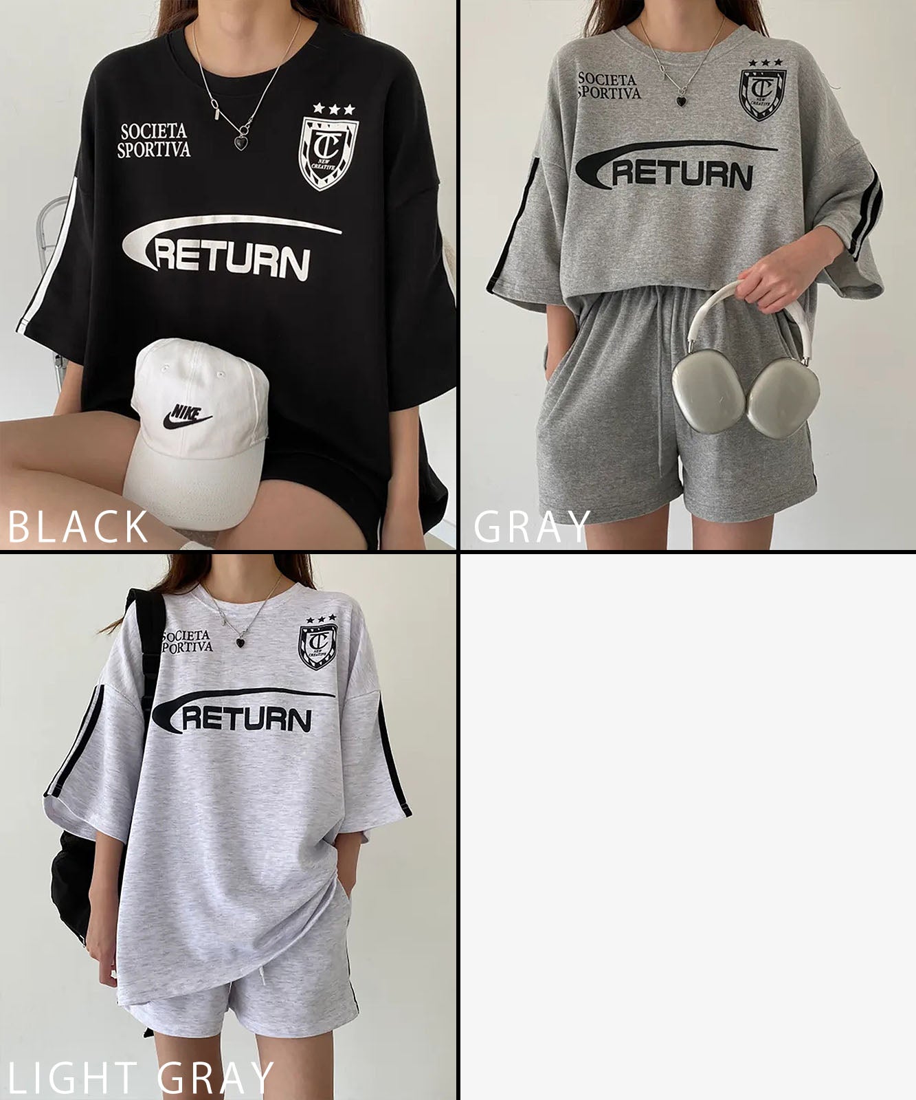 DEVICE select ユニフォームTシャツ トップス&ショートパンツ 2点セット ルームウェア セットアップ ワンマイルウェア レディース