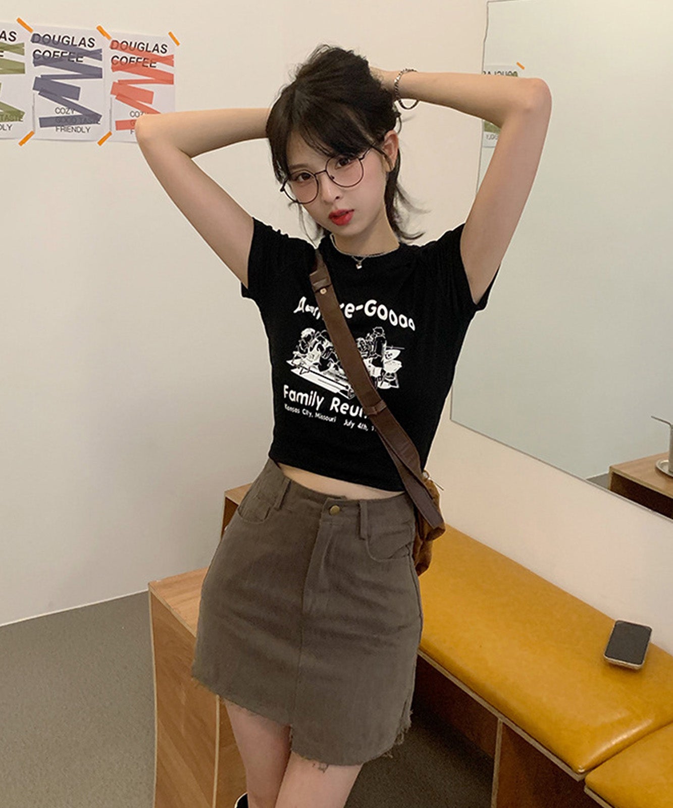 DEVICE select グラフィック キャンプ アウトドア プリント 半袖Tシャツ メンズ レディース