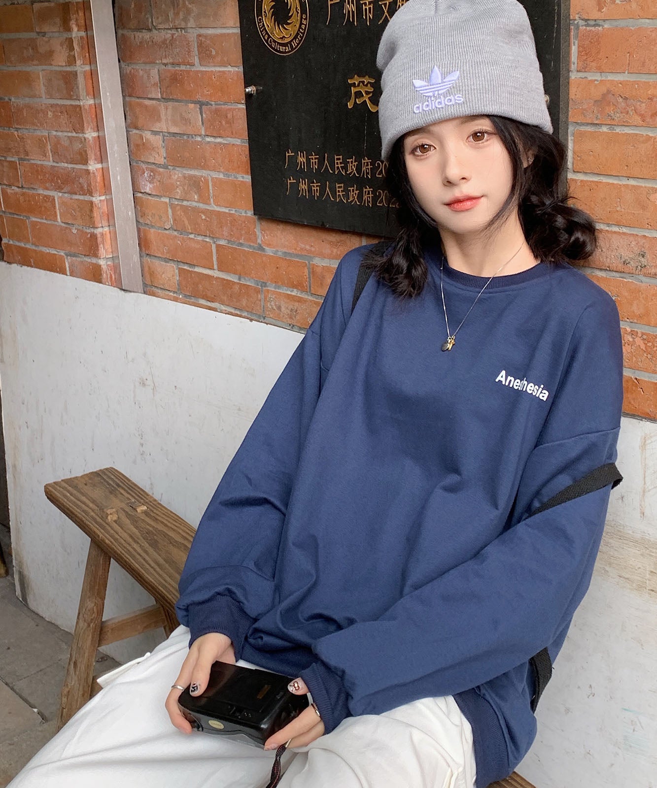 DEVICE select ルーズ ラウンドネック トレーナー メンズ レディース