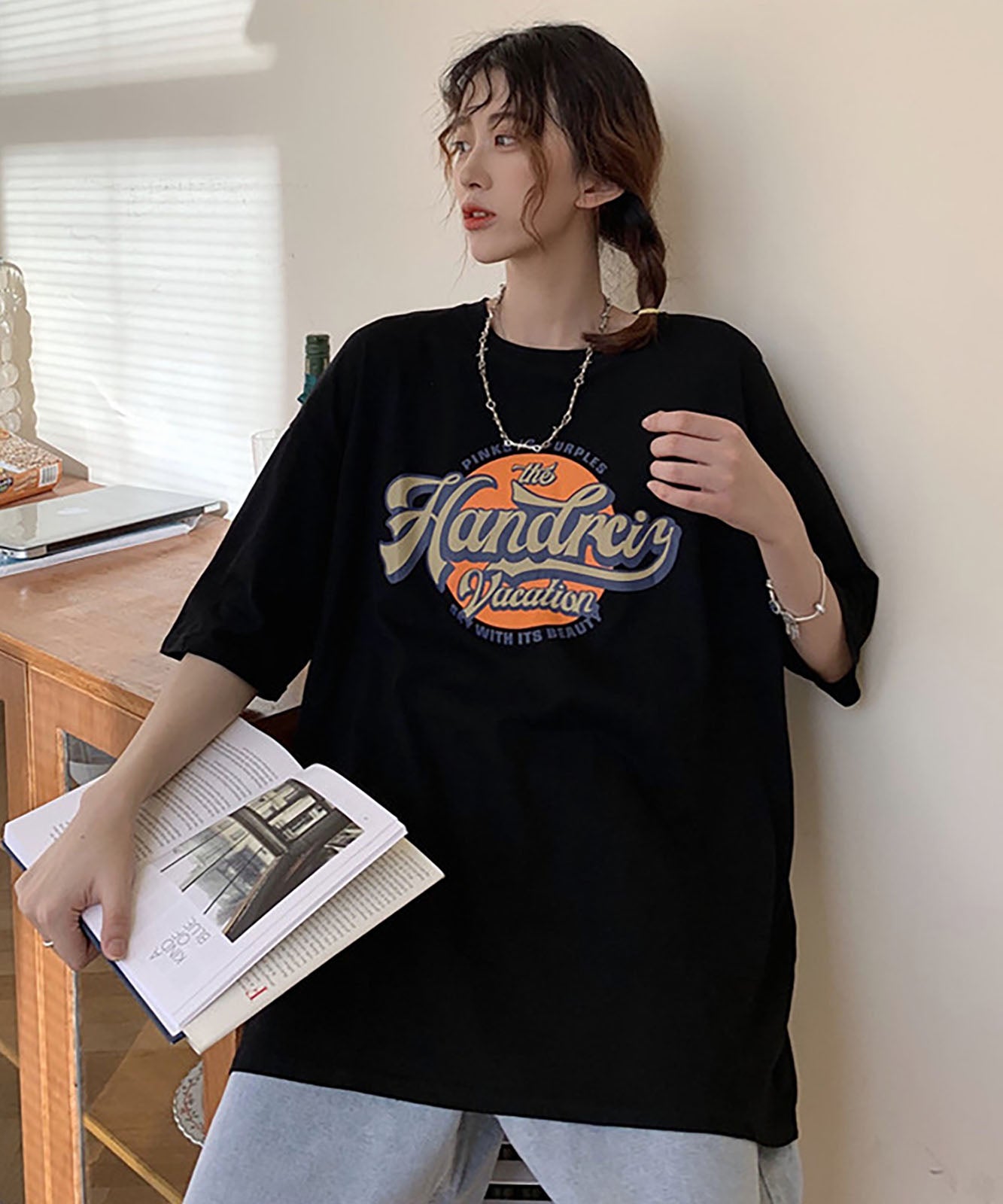 DEVICE select サークルプリント ロゴ Tシャツ メンズ レディース