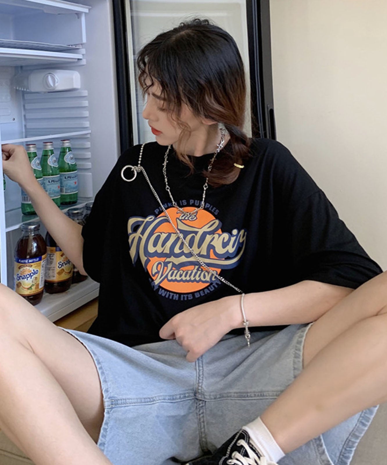 DEVICE select サークルプリント ロゴ Tシャツ メンズ レディース