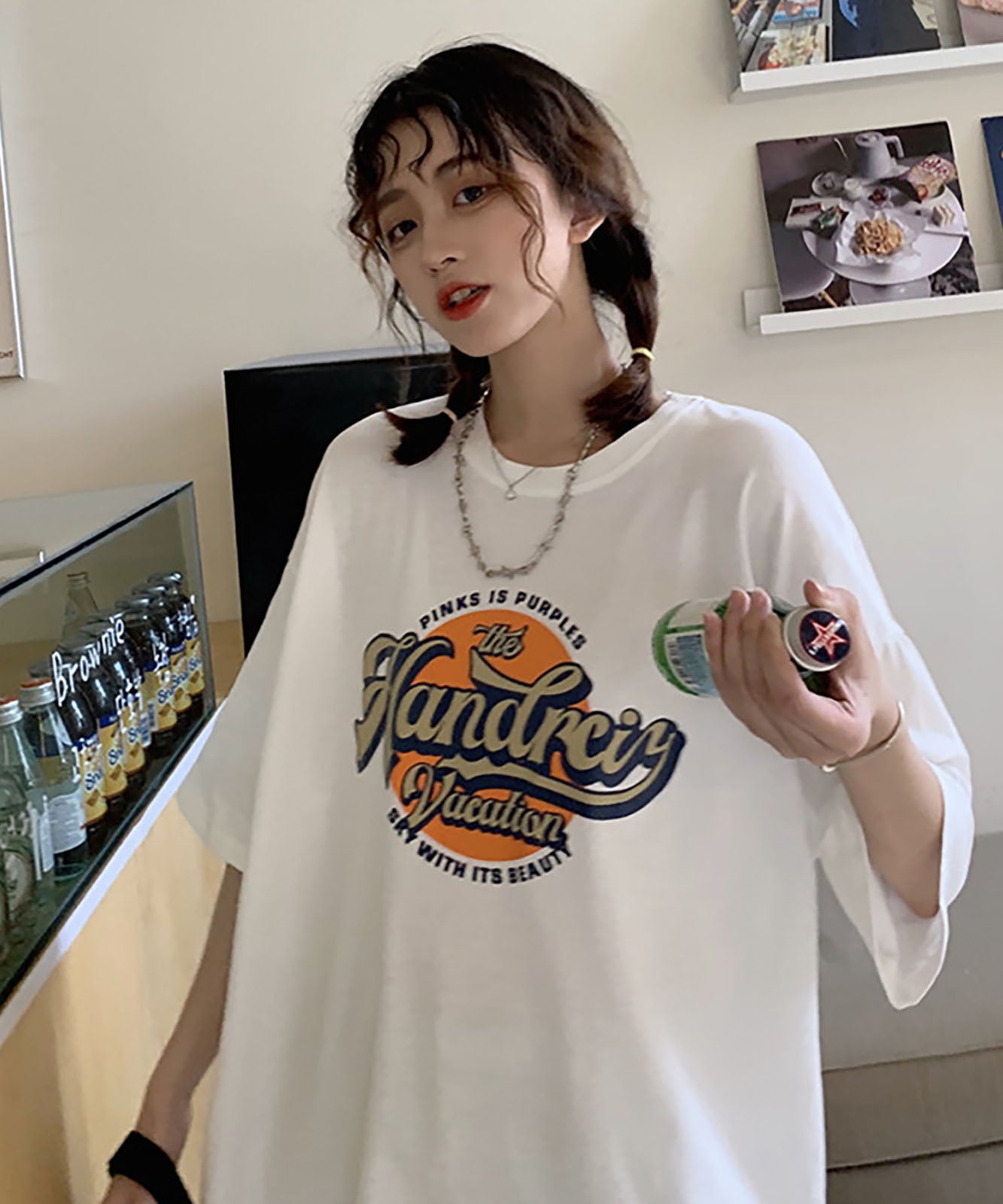 DEVICE select サークルプリント ロゴ Tシャツ メンズ レディース