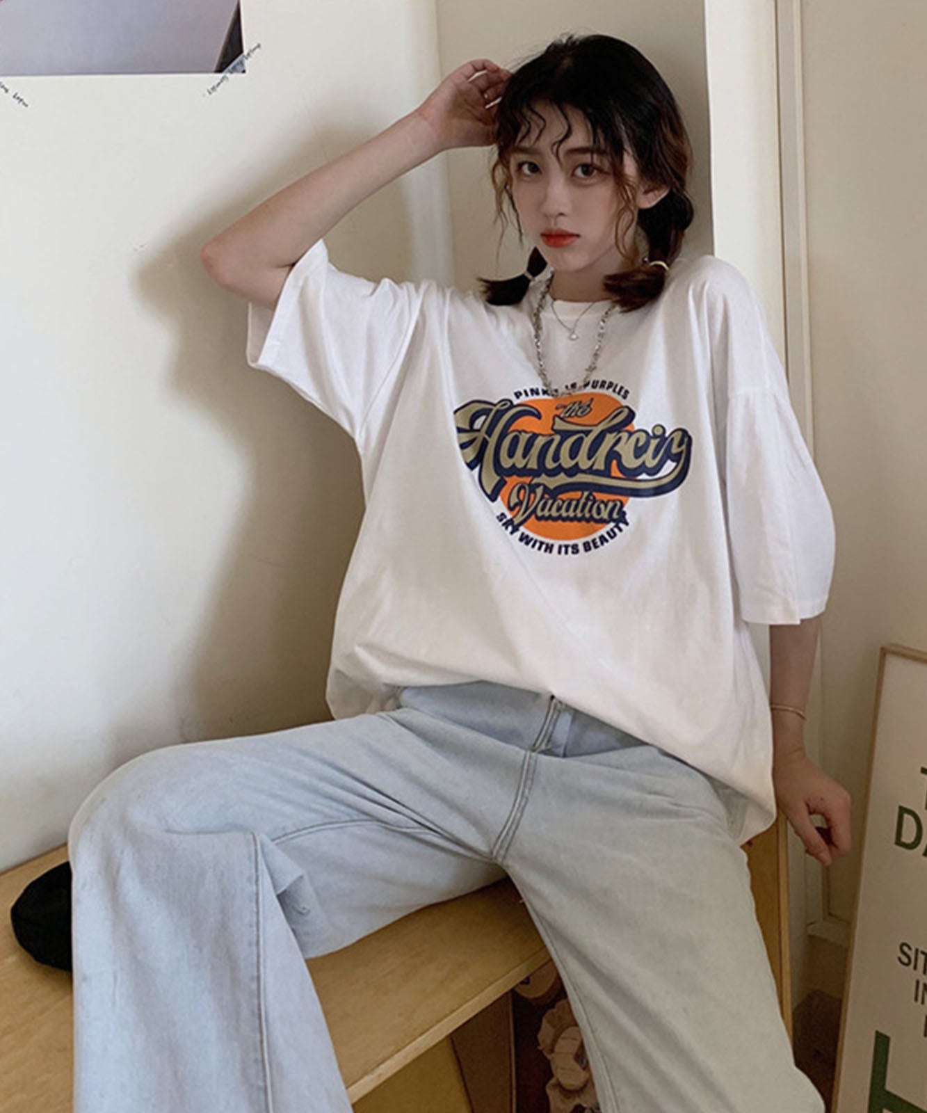 DEVICE select サークルプリント ロゴ Tシャツ メンズ レディース