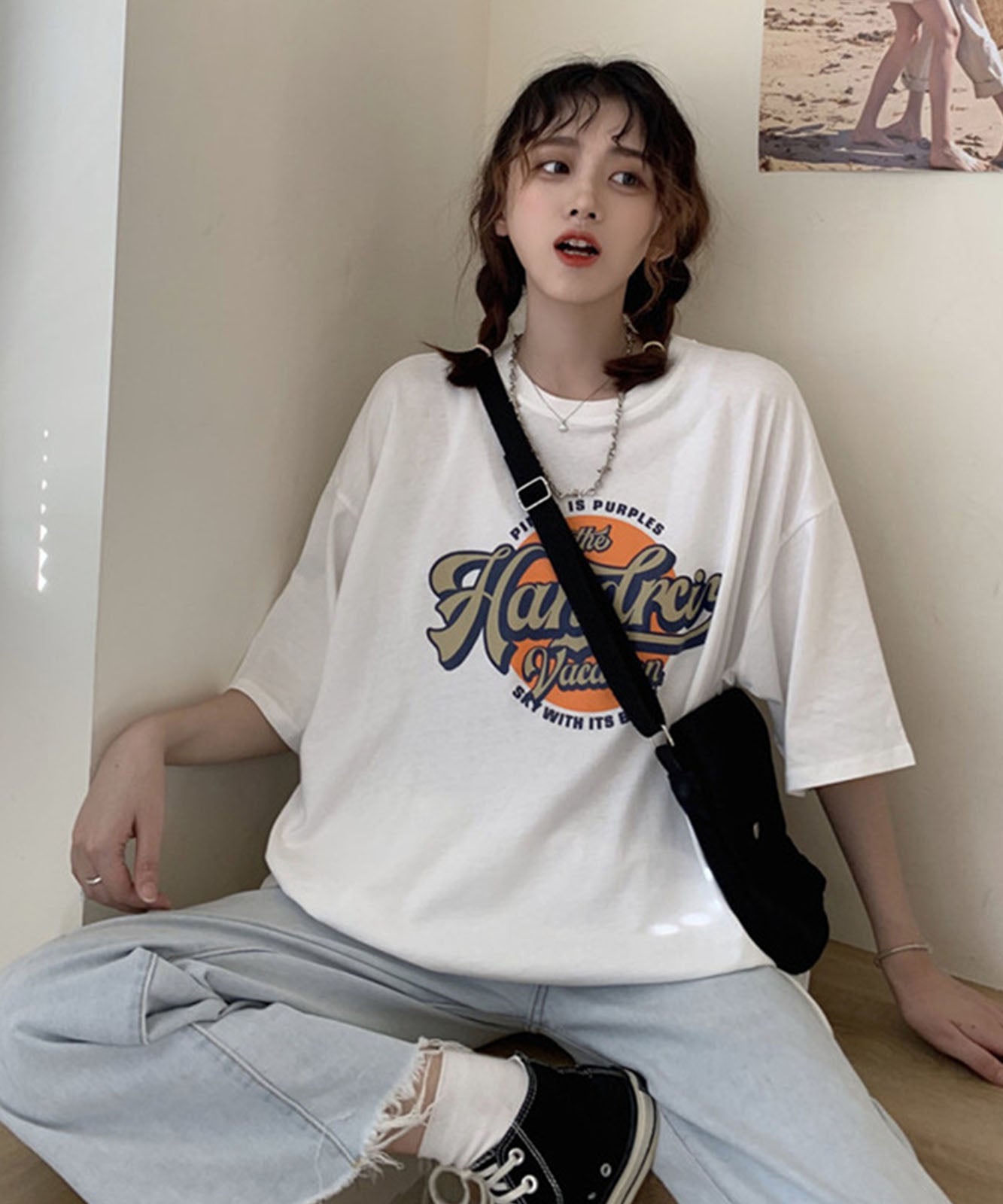 DEVICE select サークルプリント ロゴ Tシャツ メンズ レディース