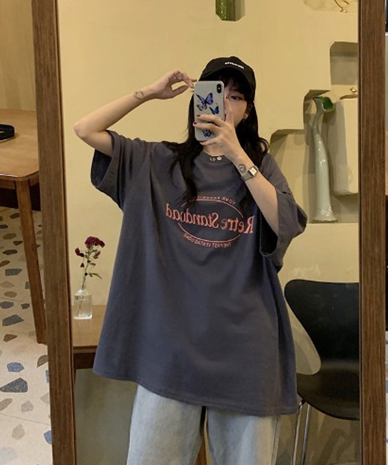 DEVICE select ルーズシンプルロゴ Tシャツ メンズ レディース