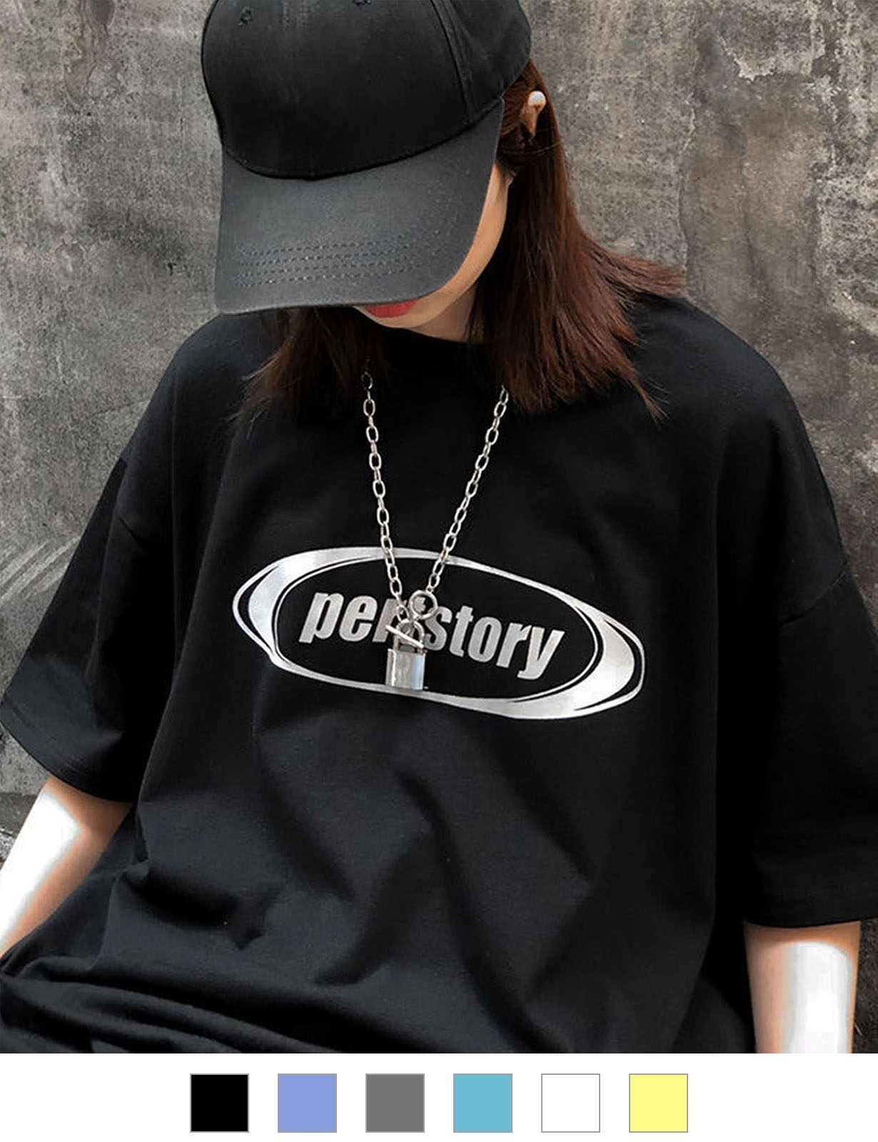DEVICE select ストリート風 ルーズスタイル 半袖Tシャツ メンズ レディース