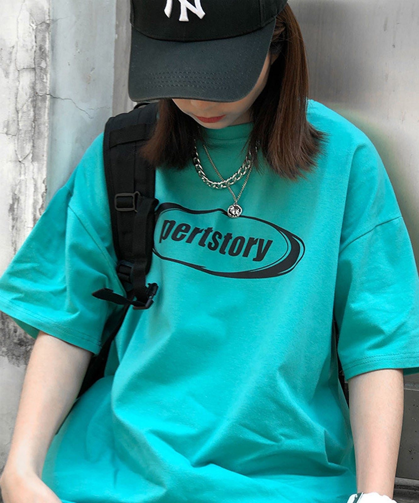 DEVICE select ストリート風 ルーズスタイル 半袖Tシャツ メンズ レディース