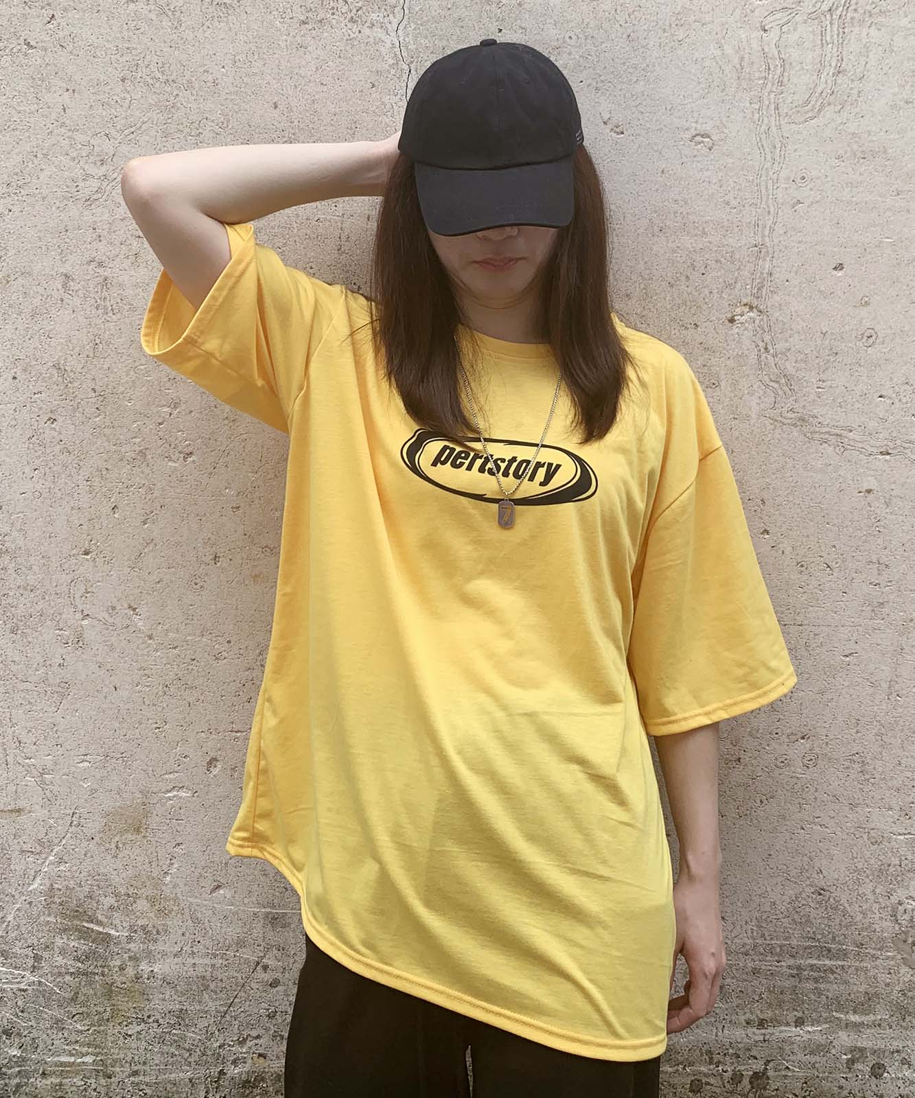DEVICE select ストリート風 ルーズスタイル 半袖Tシャツ メンズ レディース