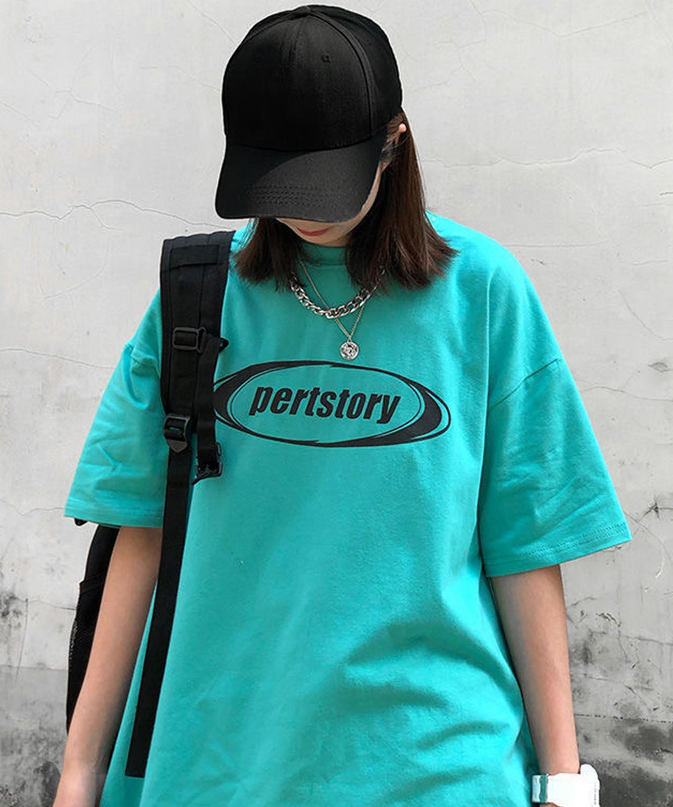 DEVICE select ストリート風 ルーズスタイル 半袖Tシャツ メンズ レディース