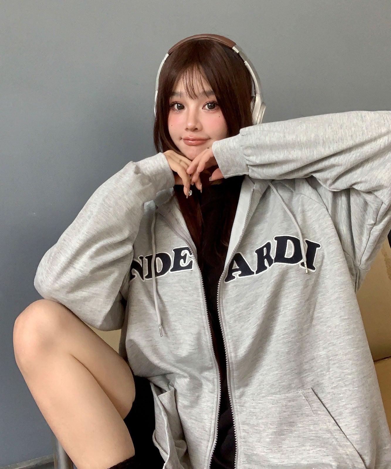 DEVICE select オーバーサイズ ロゴフーディーパーカー メンズ レディース ユニセックス