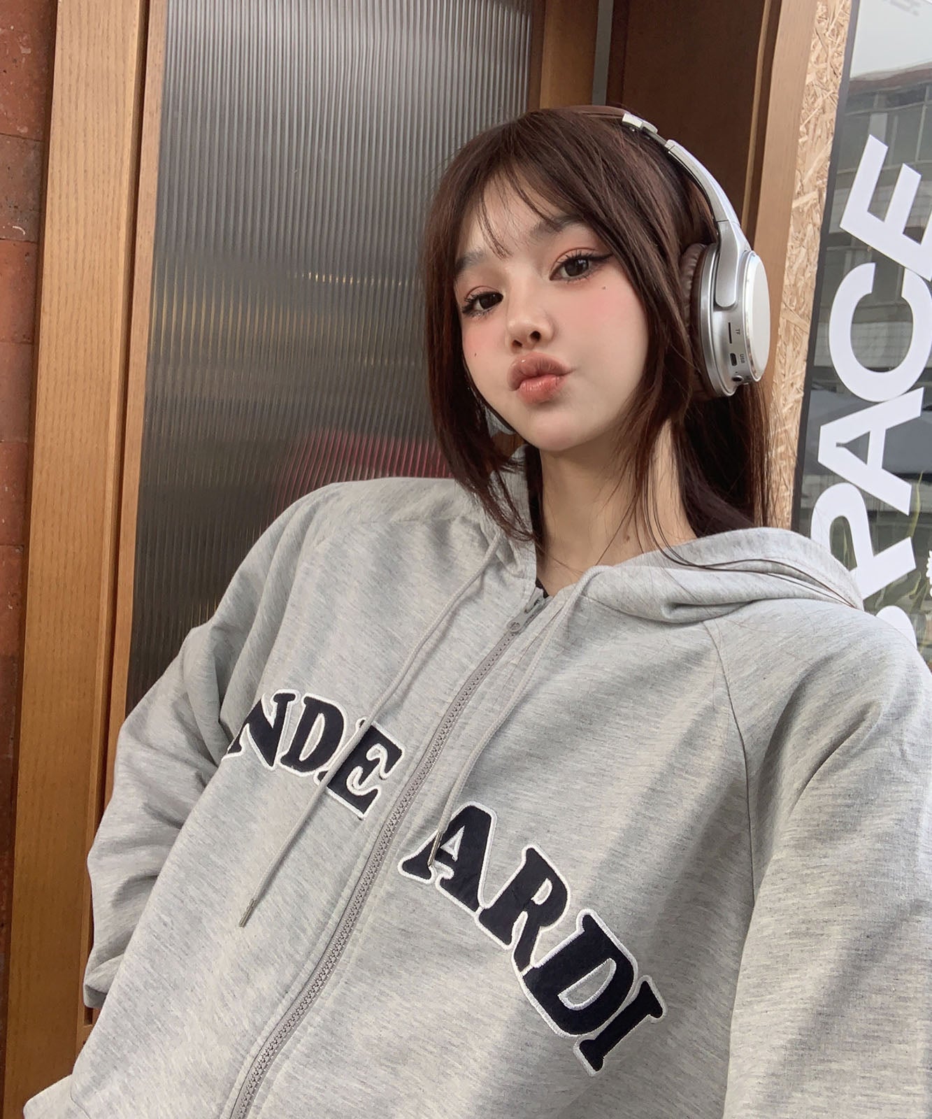 DEVICE select オーバーサイズ ロゴフーディーパーカー メンズ レディース ユニセックス