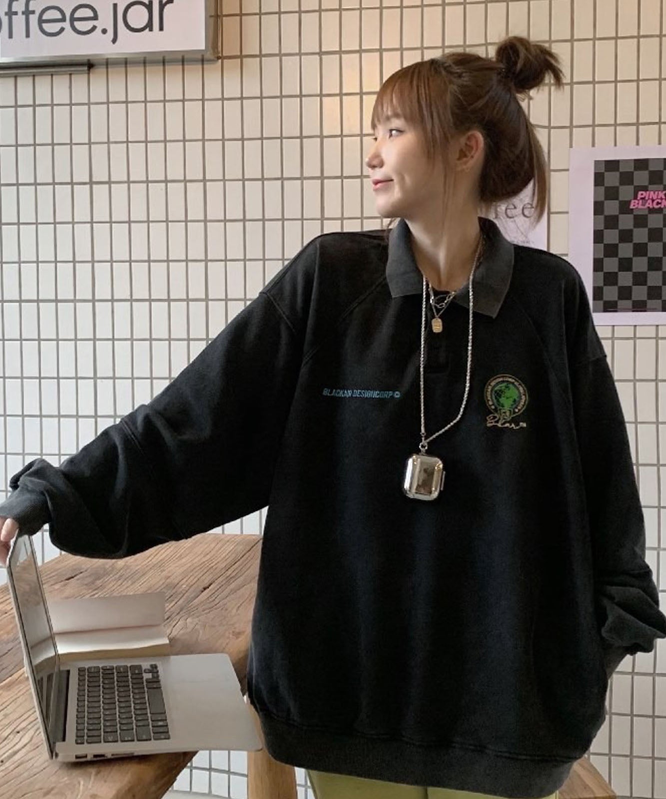 DEVICE select オーバーサイズ スウェットトレーナー メンズ レディース ユニセックス