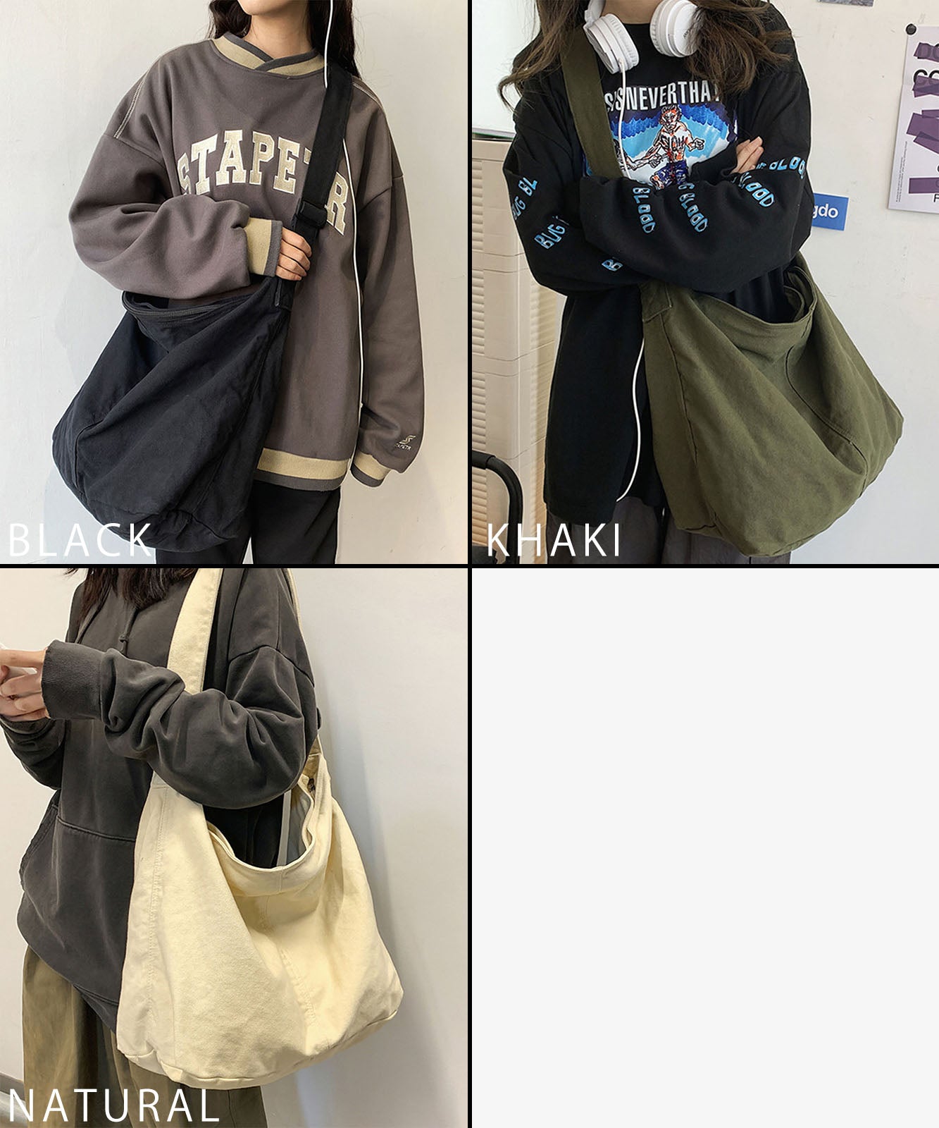 Rename アジャスターベルト付 キャンバス ショルダーバック