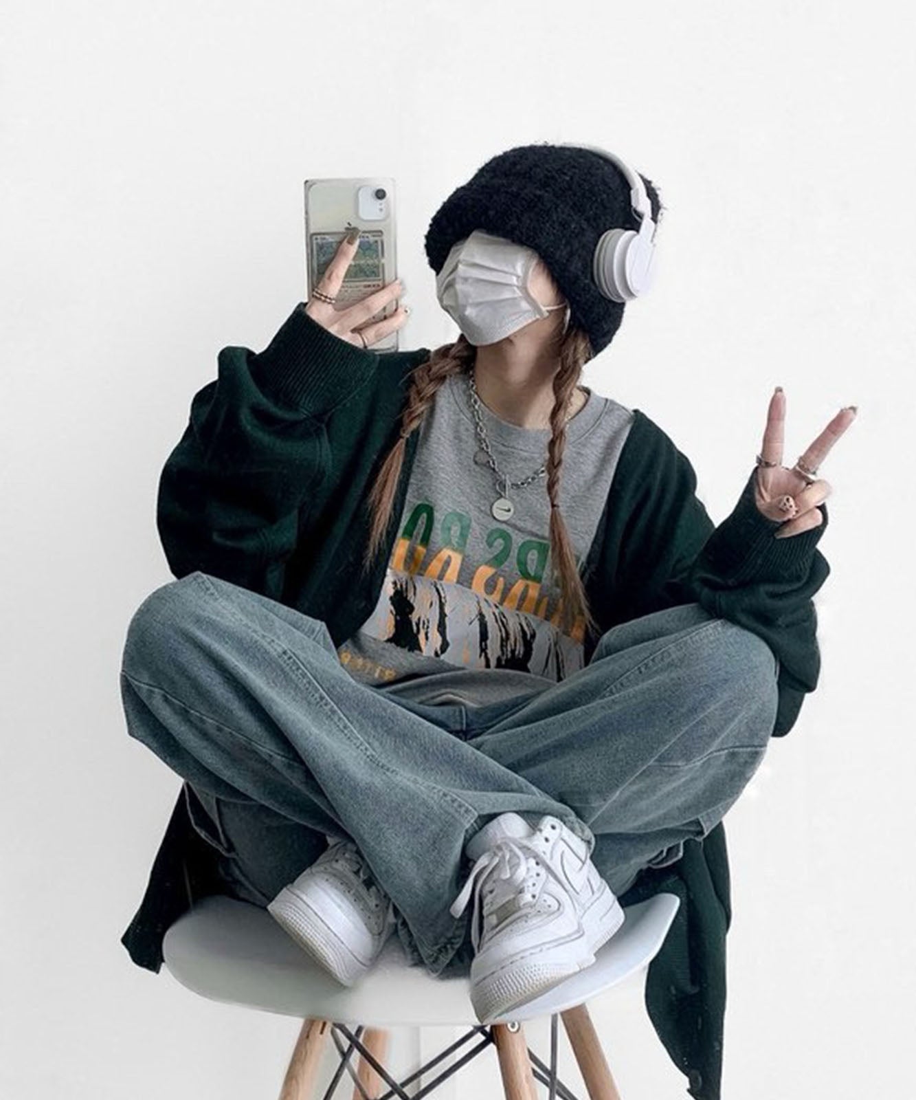 ルーズグラフィックプリント スウェット トレーナー メンズ レディース 秋服 冬服