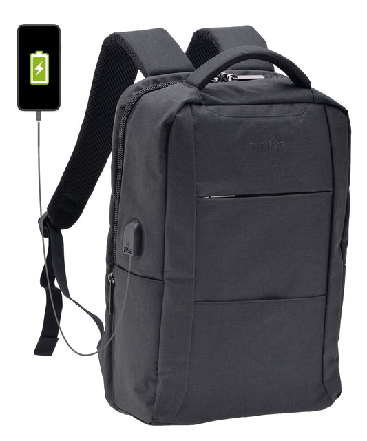TransitGate G4 ナイロンビジネスバックパック (USBポート装備)