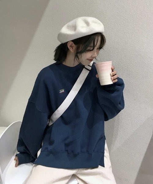 DEVICE select ミニロゴプリント スウェット トレーナー