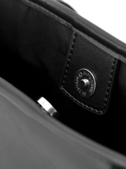 DEVICE＋ フェイクレザー シックデザイントートバッグ