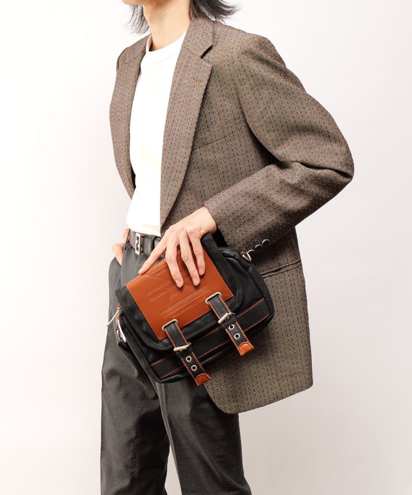 DEVICE WORK 2WAY トートショルダーバッグ シューズケース付き