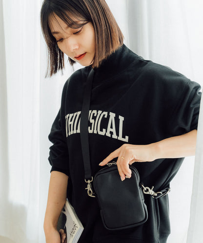DEVICE＋ 本革カウレザー ミニショルダーバッグ