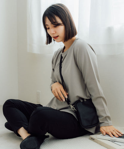 DEVICE＋ 本革カウレザー ミニショルダーバッグ