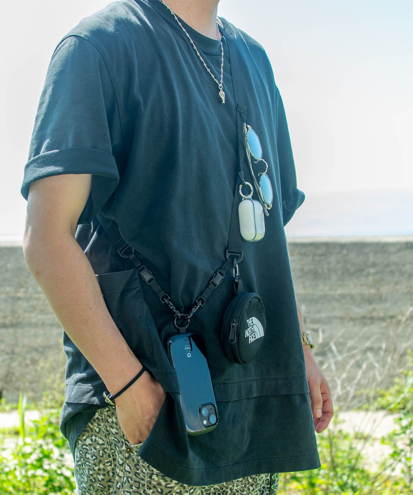 DEVICE＋ WEBBING MULTI GEAR STRAP ギアストラップ スマホショルダー ノームコア ゴープコア メンズ レディース ユニセックス