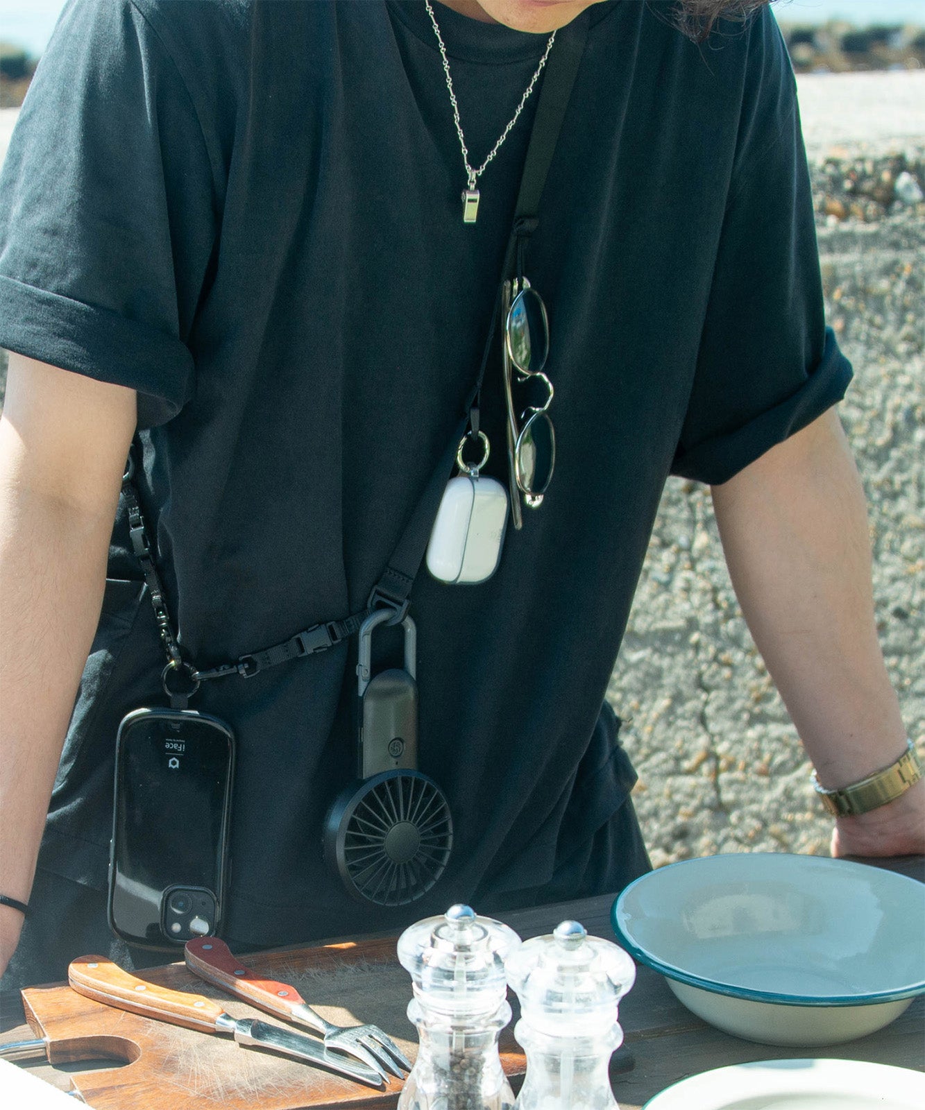 DEVICE＋ WEBBING MULTI GEAR STRAP ギアストラップ スマホショルダー ノームコア ゴープコア メンズ レディース ユニセックス