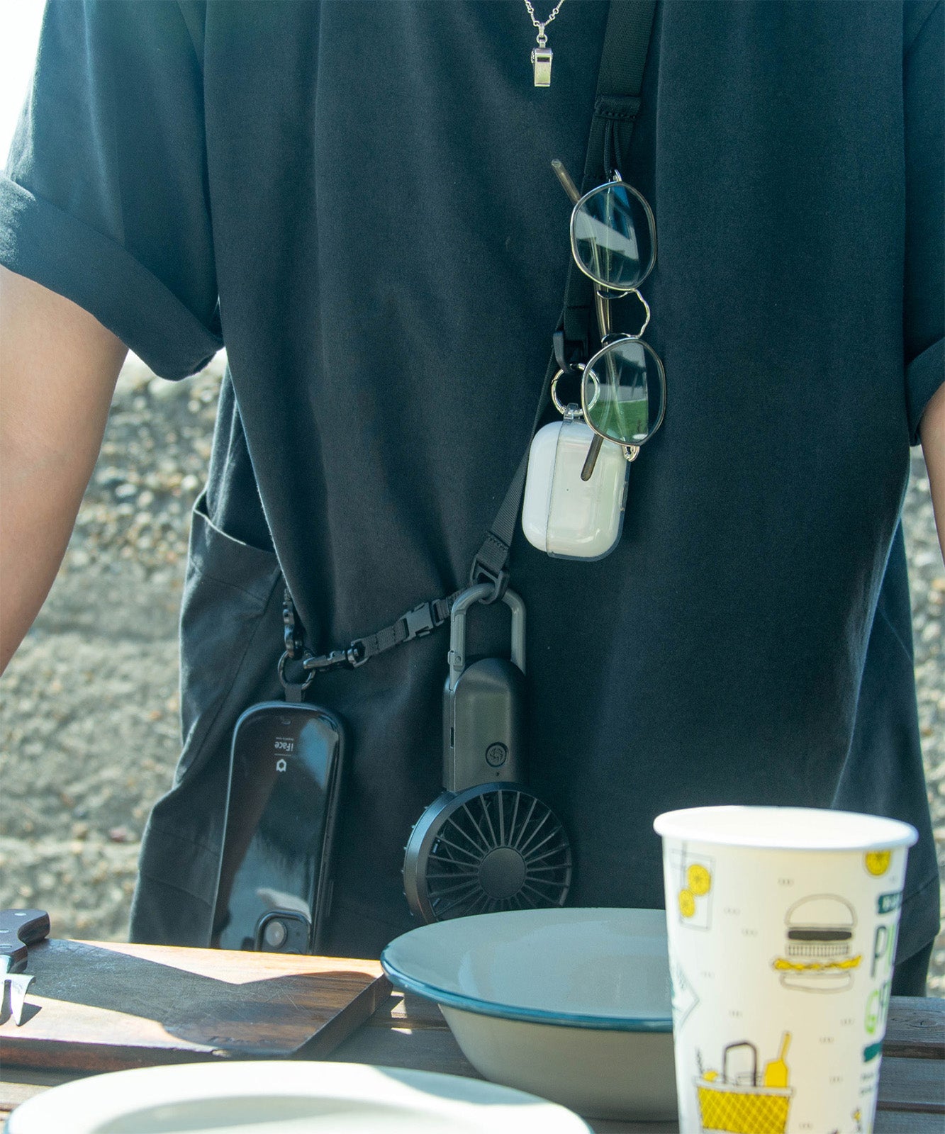 DEVICE＋ WEBBING MULTI GEAR STRAP ギアストラップ スマホショルダー ノームコア ゴープコア メンズ レディース ユニセックス