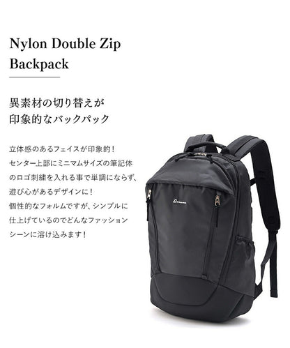 Rename ナイロン ダブルジップバックパック