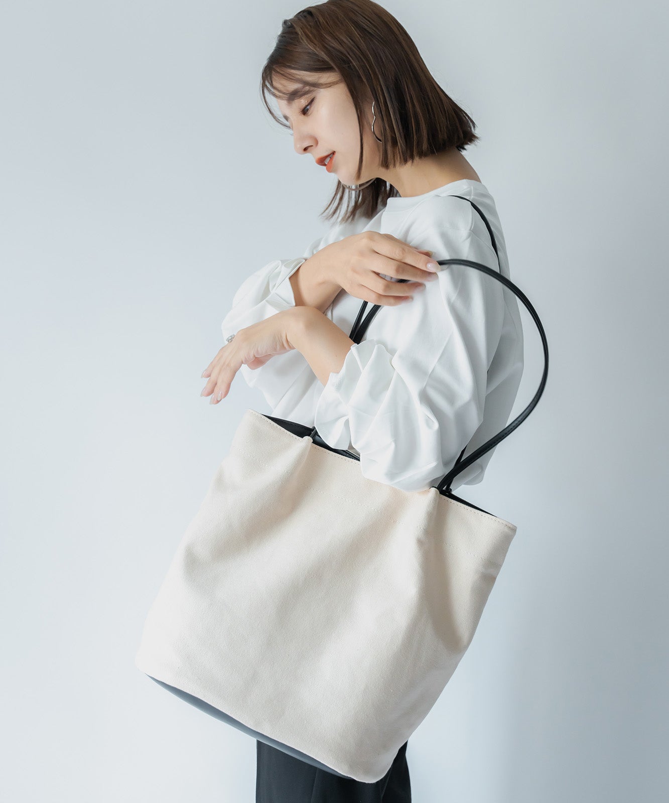 Rename カゴ キャンバス トートバッグ かごバッグ メンズ レディース