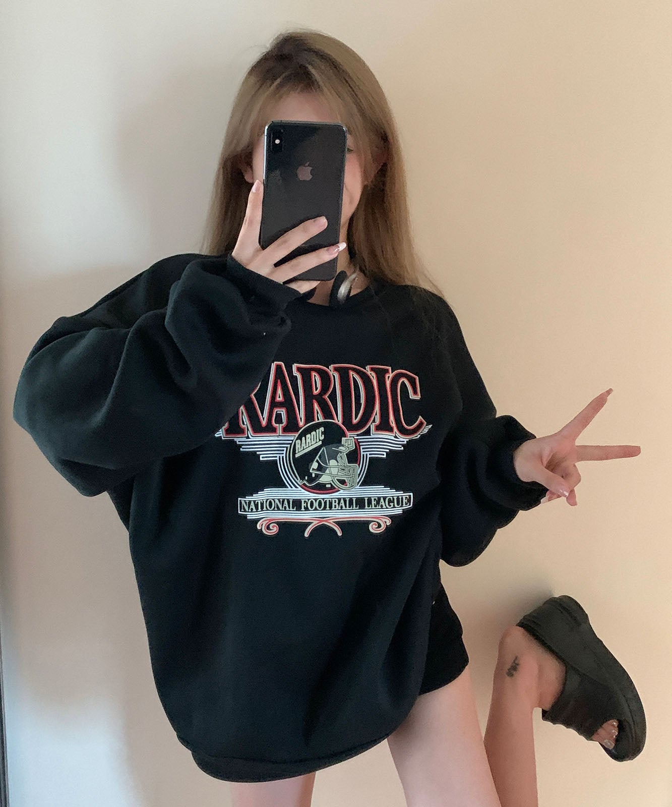 DEVICE select オーバーサイズ アメリカンヴィンテージストリート スウェット トレーナー メンズ レディース 秋服 冬服