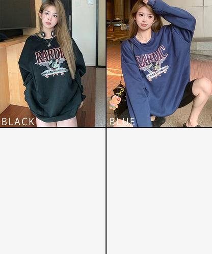 DEVICE select オーバーサイズ アメリカンヴィンテージストリート スウェット トレーナー メンズ レディース 秋服 冬服