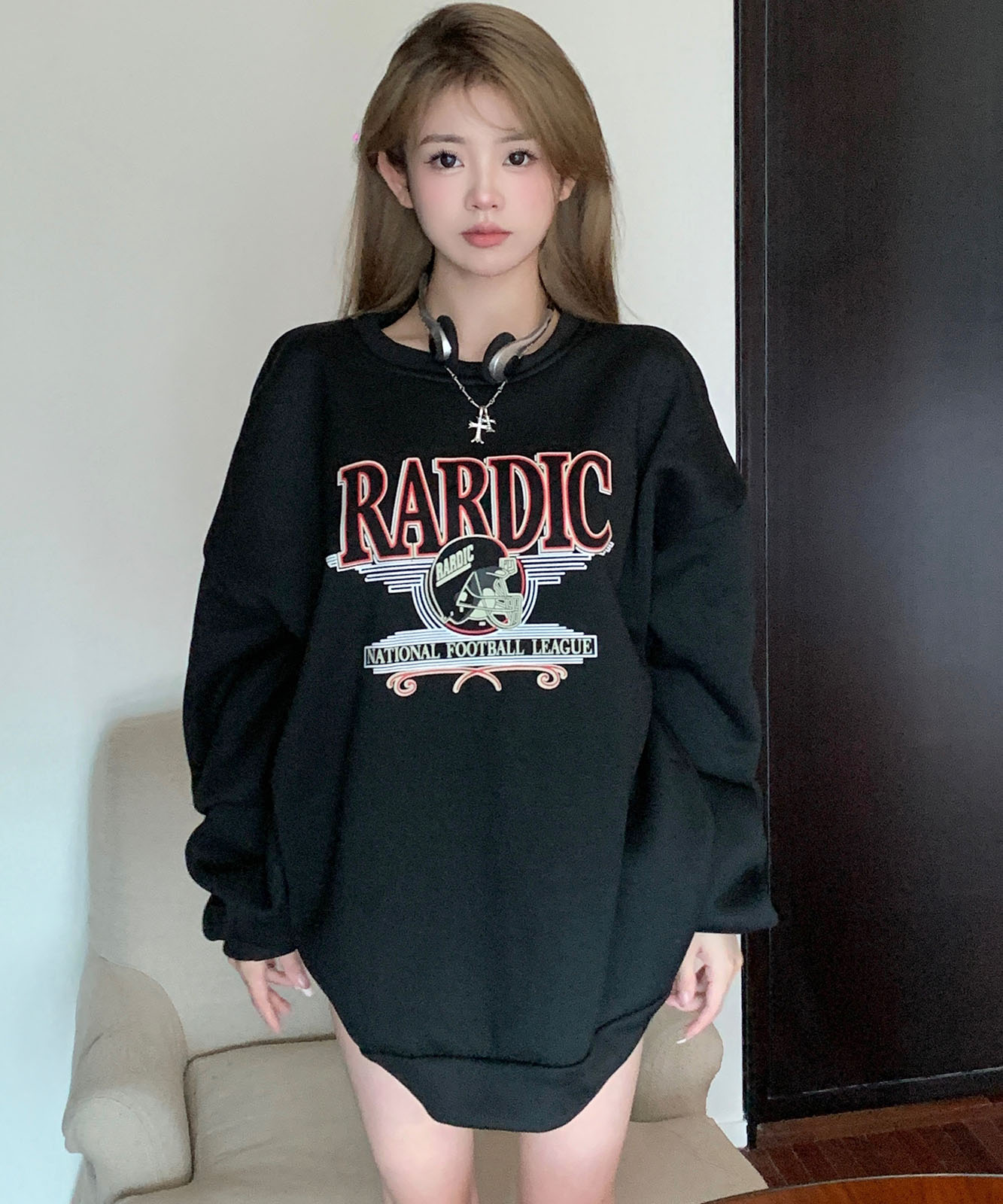 DEVICE select オーバーサイズ アメリカンヴィンテージストリート スウェット トレーナー メンズ レディース 秋服 冬服