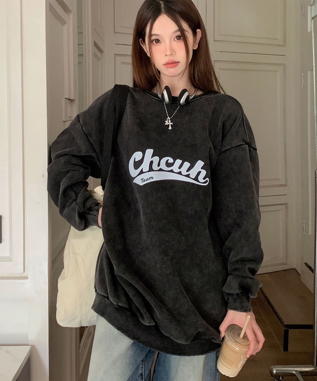 DEVICE select アメリカンヴィンテージ ピグメント 肉厚 スウェット トレーナー メンズ レディース 秋服 冬服