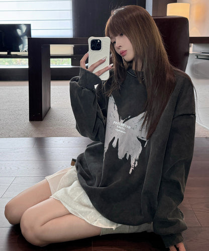 DEVICE select アメリカンヴィンテージ ピグメント 肉厚 スウェット トレーナー メンズ レディース 秋服 冬服