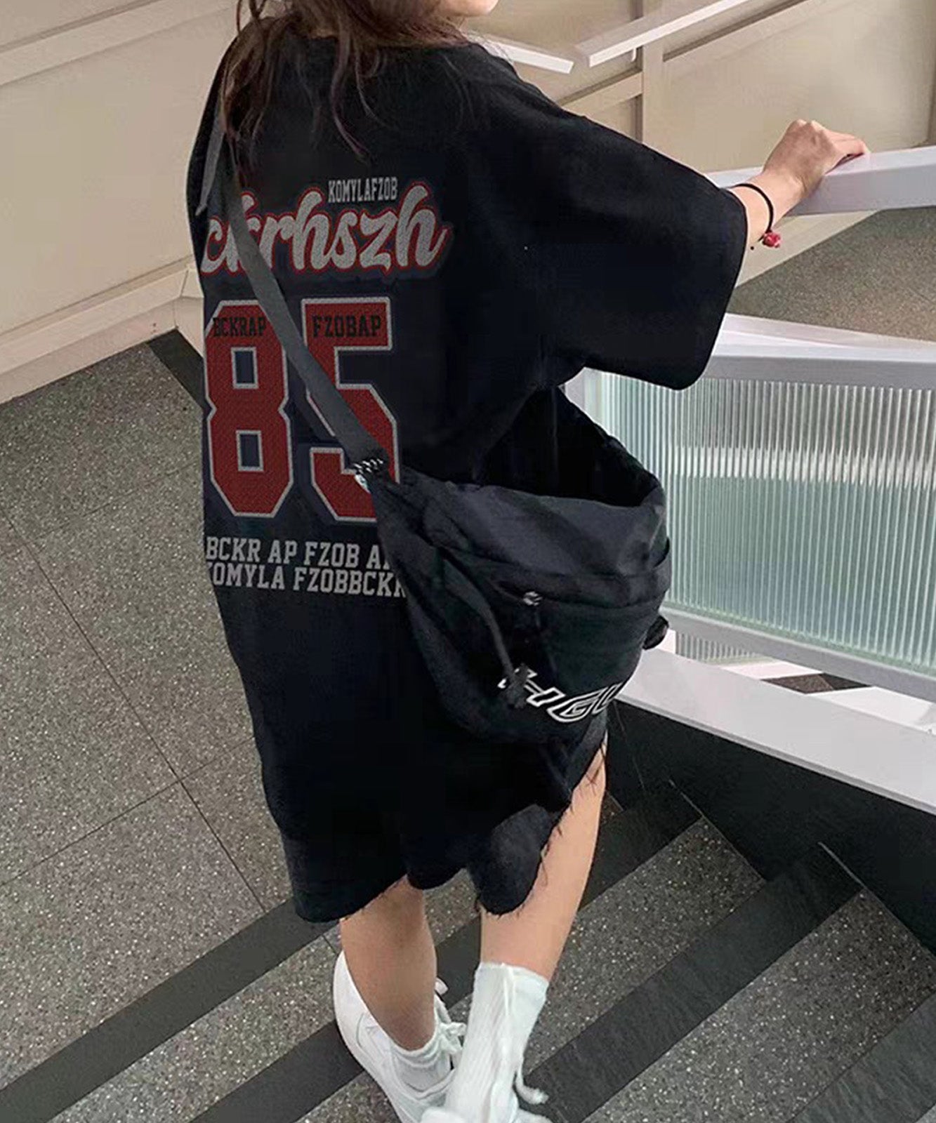 DEVICE select バックデザイン ロゴ ルーズ Tシャツ ノームコア メンズ レディース