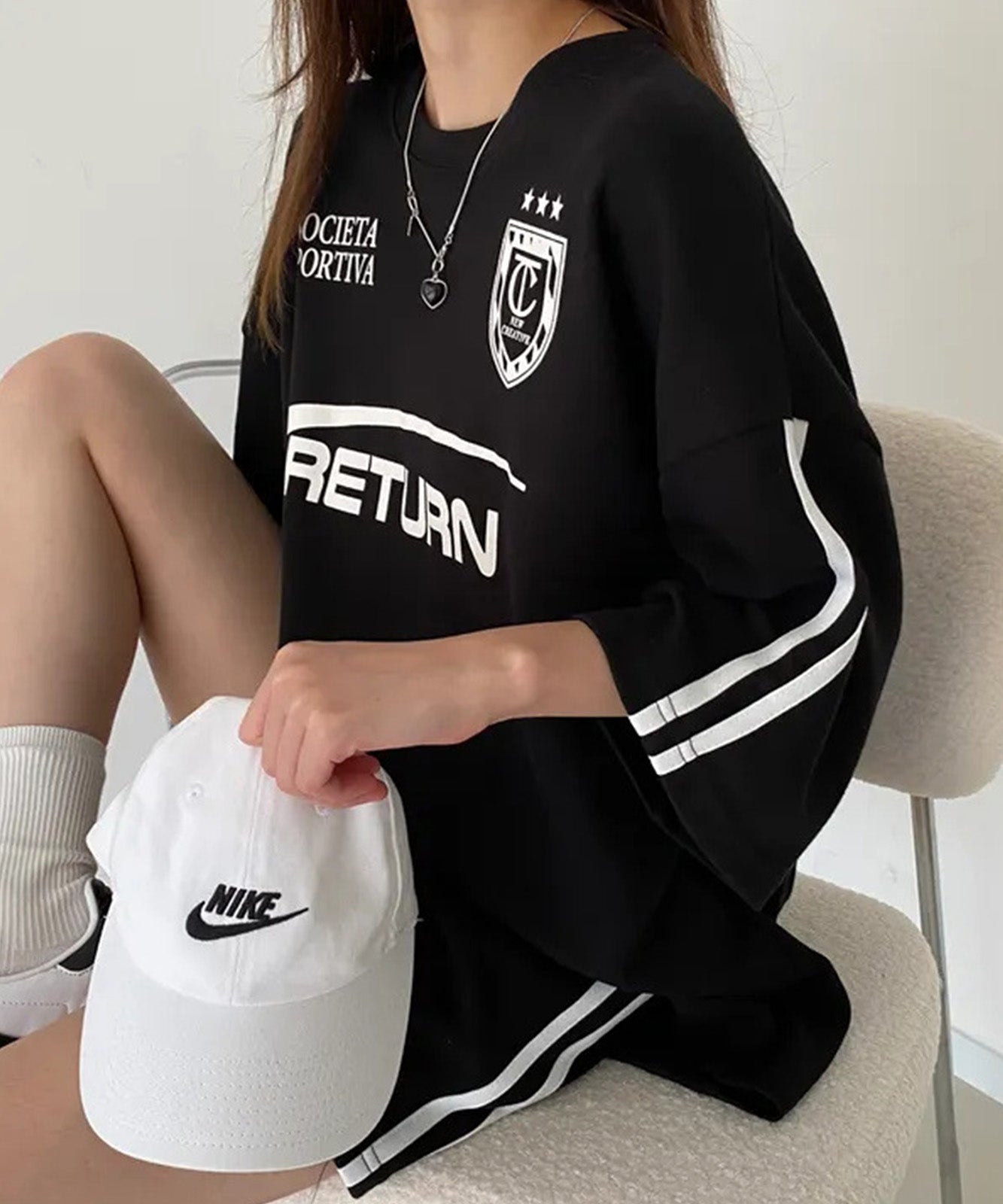 DEVICE select ユニフォームTシャツ トップス＆ショートパンツ 2点セット ルームウェア セットアップ ワンマイルウェア レディース