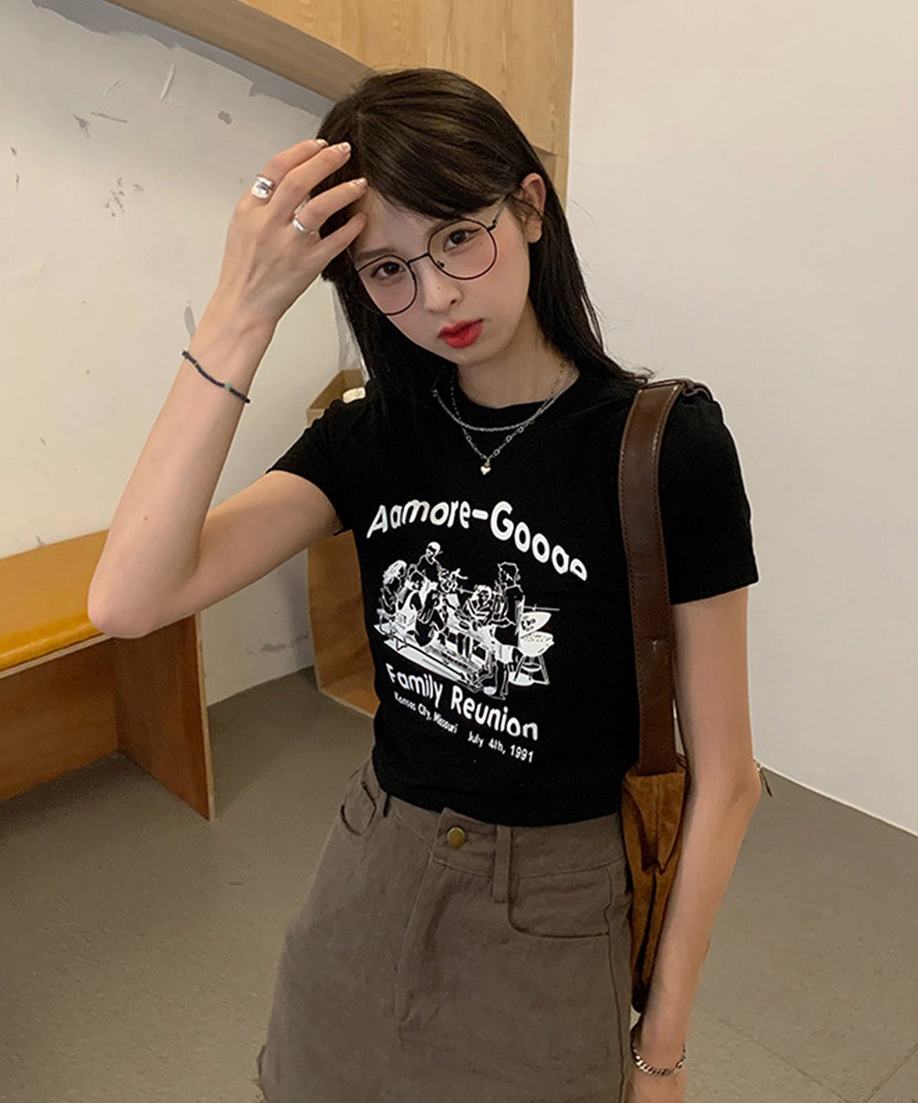 DEVICE select グラフィック キャンプ アウトドア プリント 半袖Tシャツ メンズ レディース