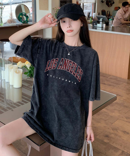 DEVICE select ロゴ プリント ピグメント 古着風 ビッグシルエット 半袖 Tシャツ メンズ レディース