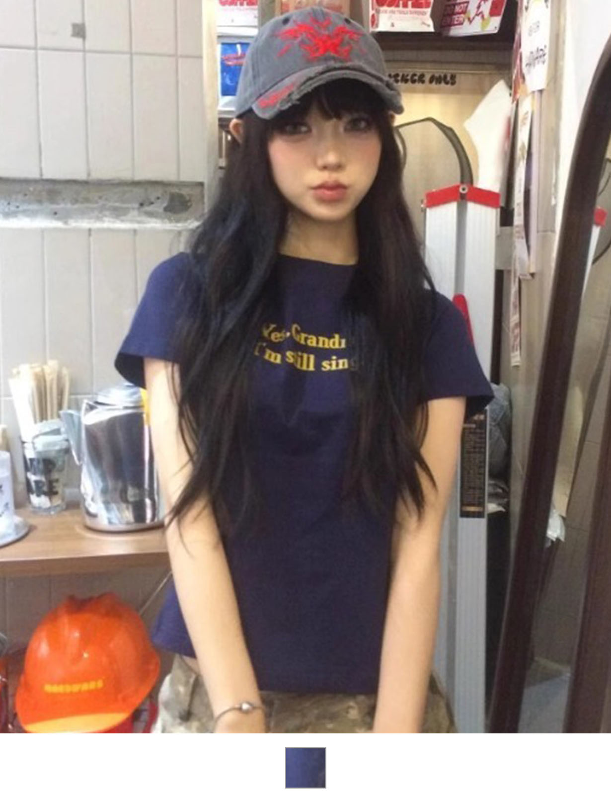 DEVICE select シンプル ロゴ プリント 古着風 Tシャツ