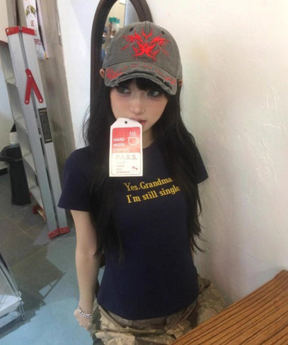 DEVICE select シンプル ロゴ プリント 古着風 Tシャツ