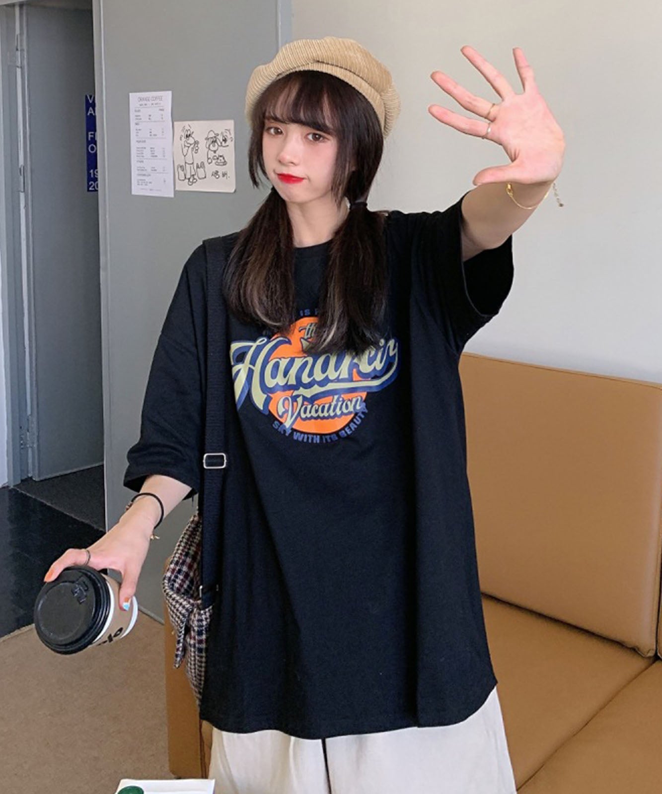 DEVICE select サークルプリント ロゴ Tシャツ メンズ レディース