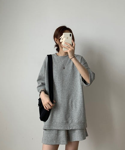 DEVICE select ショートパンツ+トップス2点セットのルームウェア セットアップ メンズ レディース