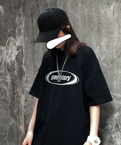 DEVICE select ストリート風 ルーズスタイル 半袖Ｔシャツ メンズ レディース